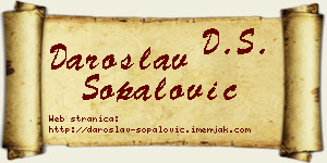 Daroslav Šopalović vizit kartica